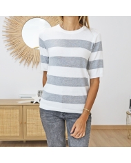 Pull Kalizza Kaffe girs/blanc