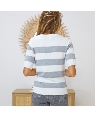 Pull Kalizza Kaffe girs/blanc