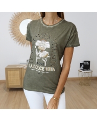 T-shirt Dolce Vita Garcia kaki
