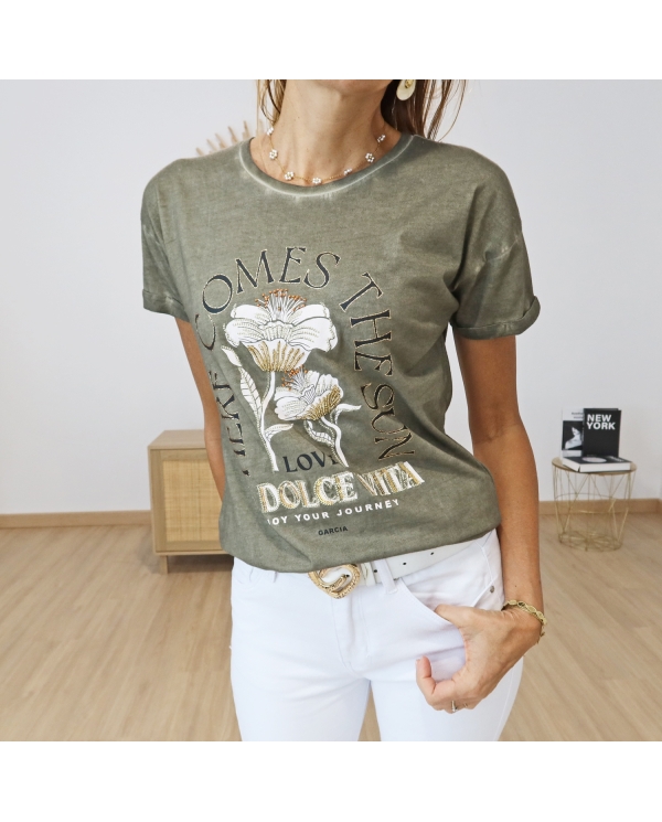 T-shirt Dolce Vita Garcia kaki