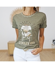 T-shirt Dolce Vita Garcia kaki