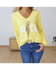 Pull Kalizza Kaffe girs/blanc