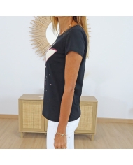 T-shirt Georgia noir