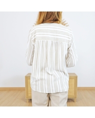 Blouse Kamilia rayée sable Kaffe