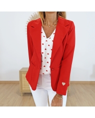 Veste Clarita rouge