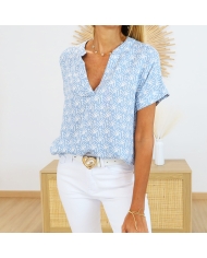 Blouse Kamilia rayée sable Kaffe