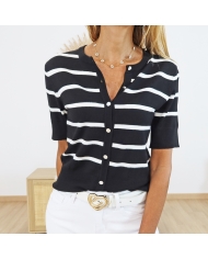 Top M/Courtes Kalizza Cardigan Kaffe