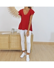 Top Kara rouge Tiffosi