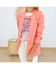 Veste Laïa corail
