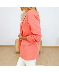 Veste Laïa corail