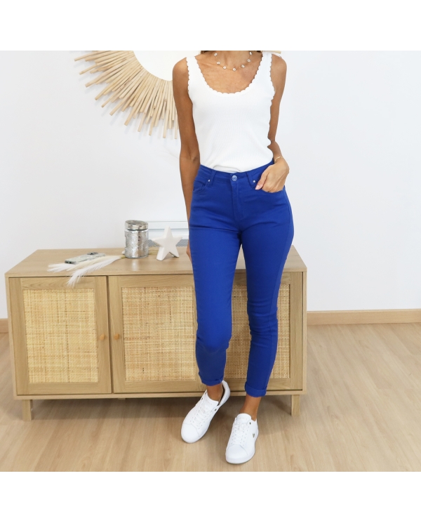 Jean Ivona bleu électrique