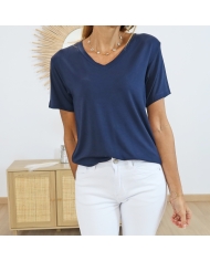 T-shirt Kafrida marine Kaffe