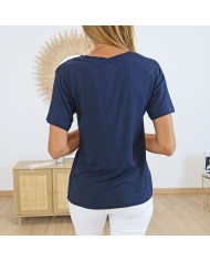 T-shirt Kafrida marine Kaffe