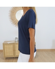 T-shirt Kafrida marine Kaffe