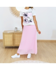 Jupe Celeste rose tendre