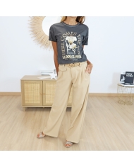 T-shirt Dolce Vita Garcia noir délavé