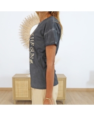 T-shirt Dolce Vita Garcia noir délavé