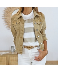 Pull Kalizza Kaffe taupe/écru