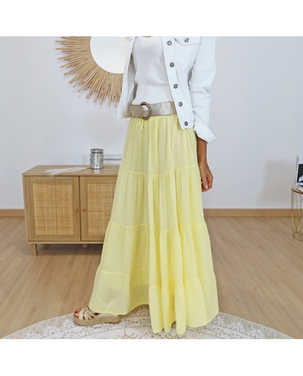 Jupe Boho jaune