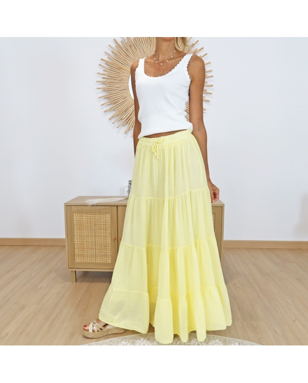 Jupe Boho jaune