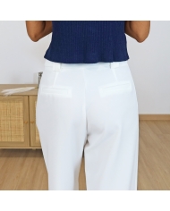 Pantalon Bay blanc cassé