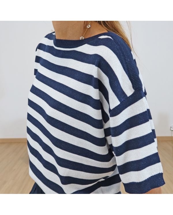 Top Karegina stiped Kaffe