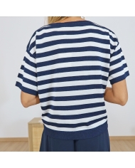 Top Karegina stiped Kaffe