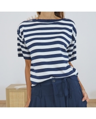 Top Karegina stiped Kaffe