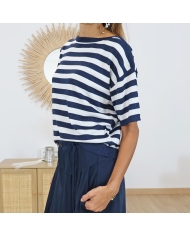 Top Karegina stiped Kaffe