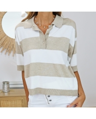 Polo Kalizza beige Kaffe