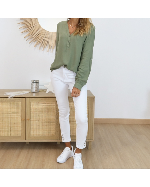 Blouse Kamilia kaki Kaffe