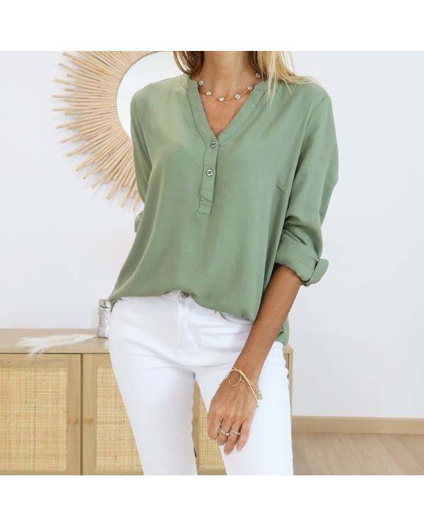Blouse Kamilia kaki Kaffe