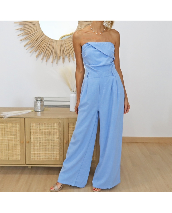 Combi-pantalon Maiane bleu