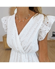 Robe longue Maurine bleu