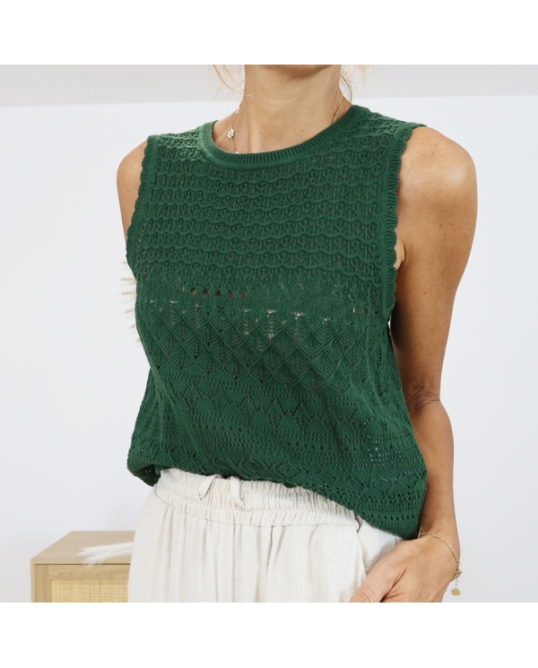 Top Aline vert Tiffosi