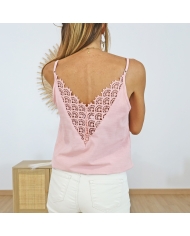 Top Salma vieux rose