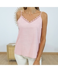 Top Salma vieux rose