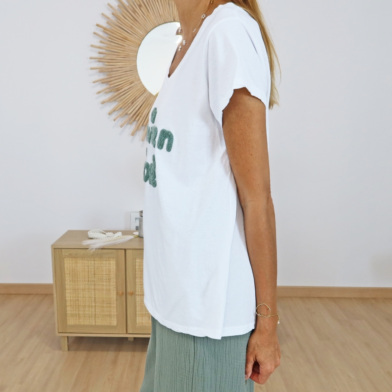 T-shirt la vie en rose (kaki)