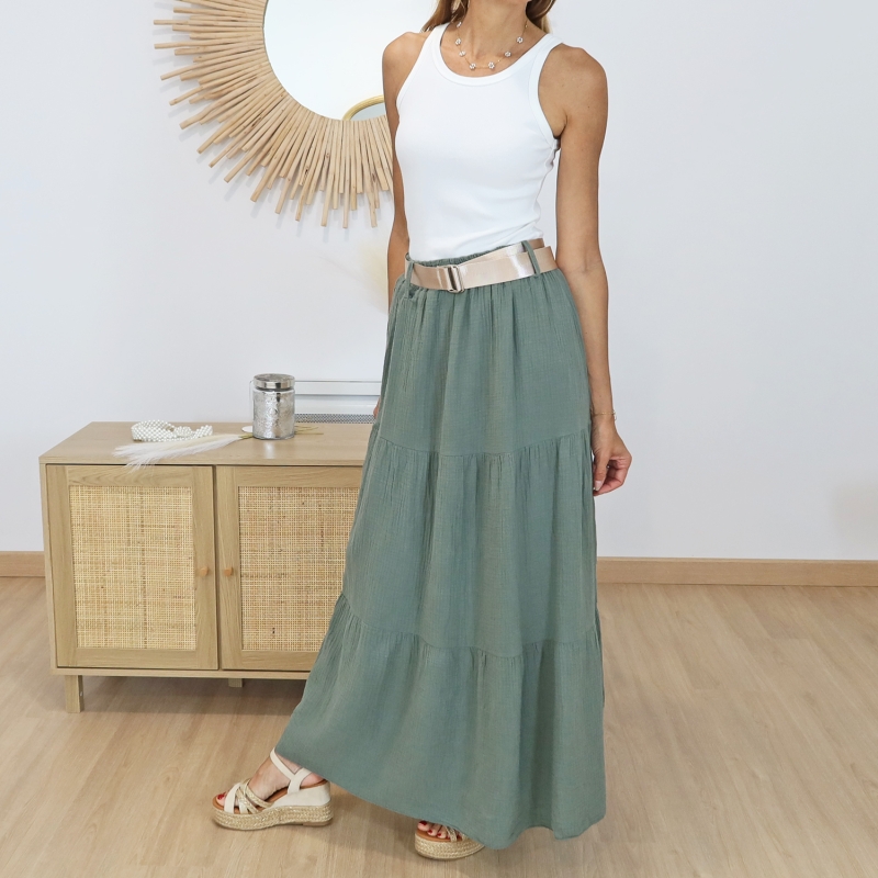 jupe kaki tendance femme collection été
