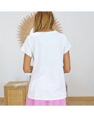 T-shirt la vie en rose (rose)