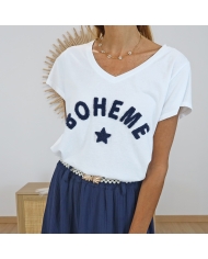 T-shirt Bohème marine