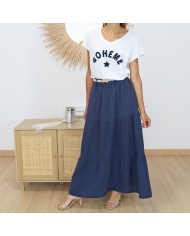 T-shirt Bohème marine