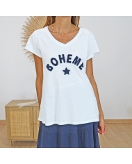 T-shirt Bohème marine