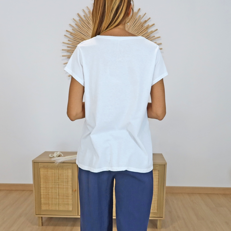 T-shirt la vie en rose (marine)