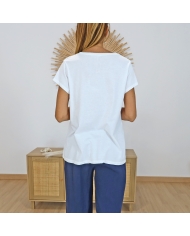 T-shirt la vie en rose (marine)