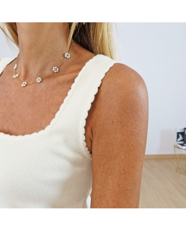 Top Anaëlle beige clair