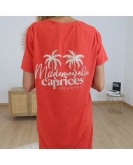 Robe T-shirt Mademoiselle Caprices Rouge