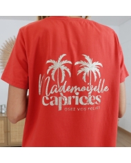 Robe T-shirt Mademoiselle Caprices Rouge