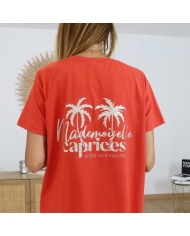 Robe T-shirt Mademoiselle Caprices Rouge