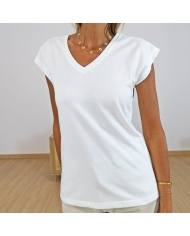 T-shirt Kalise Kaffe écru